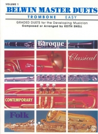 Belwin Master Duets Trombone Easy Vol 1 Snell Sheet Music Songbook