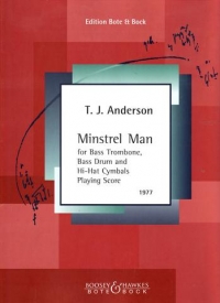 Anderson Minstrel Man Trombone Sheet Music Songbook