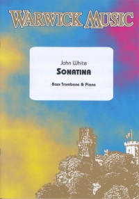 White Sonatina Bass Trombone & Piano Sheet Music Songbook