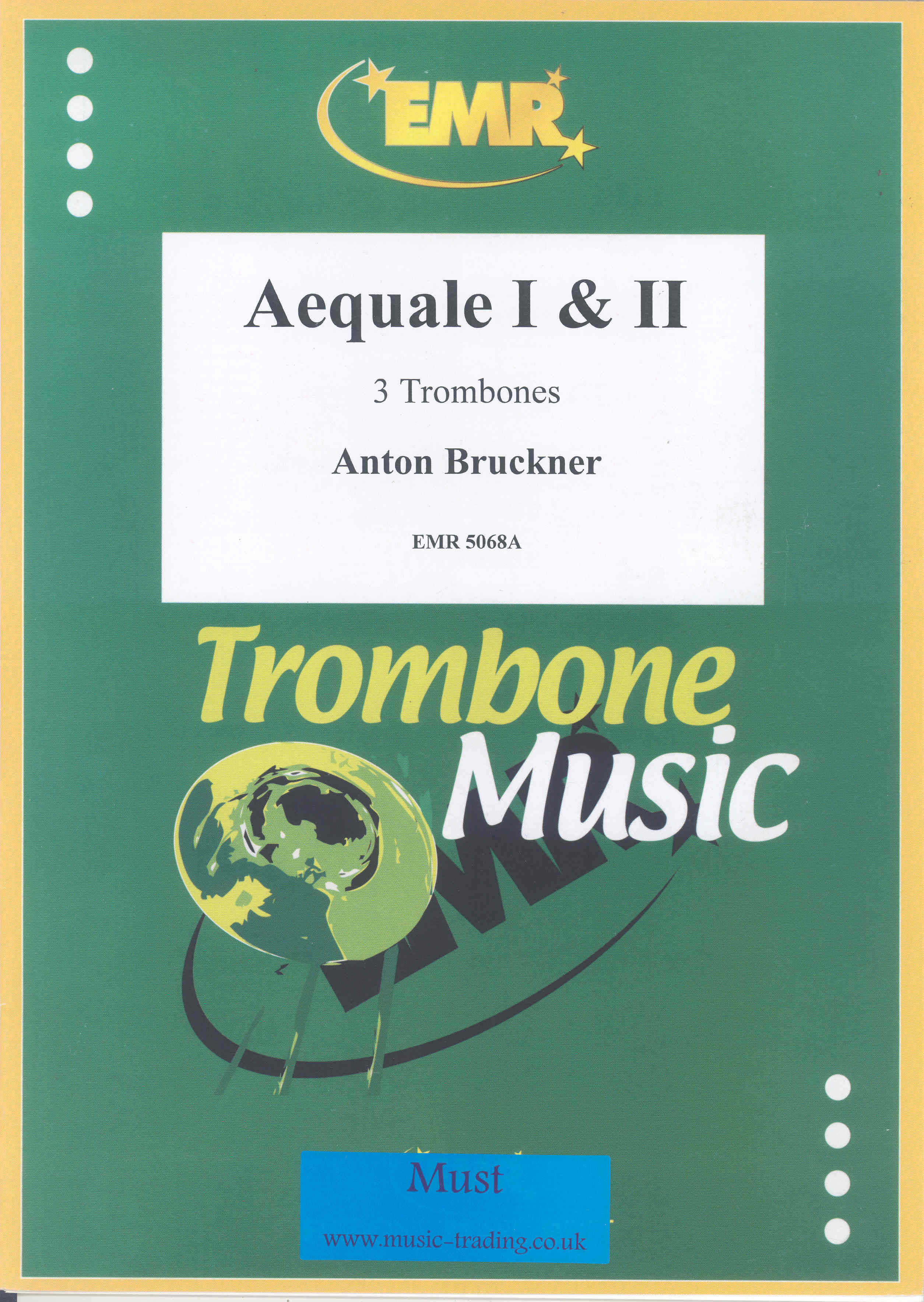 Bruckner Aequale I & Ii Sheet Music Songbook