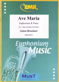 Bruckner Ave Maria Arr Mortimer Euphonium/piano Sheet Music Songbook
