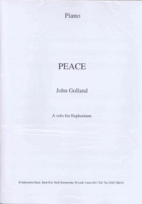 Golland Peace Euphonium/piano Treble Clef Sheet Music Songbook