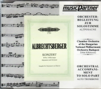 Albrechtsberger Alto Trombone Concerto Cd Only Sheet Music Songbook