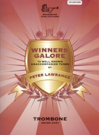 Winners Galore Trombone Bass Clef Lawrance Bk & Cd Sheet Music Songbook
