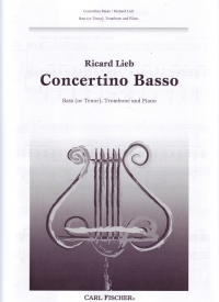 Lieb Concertino Basso Bass (tenor) Trombone & Pf Sheet Music Songbook