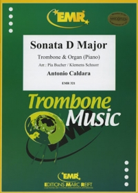 Caldara Sonata In D Bucher/schnorr Trombone & Pf Sheet Music Songbook