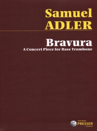 Adler Bravura Concert Piece For Bass Trombone Sheet Music Songbook