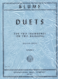 Blume 12 Duets Vol 1 Trombones Or 2 Bassoons Sheet Music Songbook