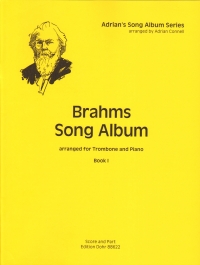Brahms Song Album Book 1 Trombone & Piano Connell Sheet Music Songbook