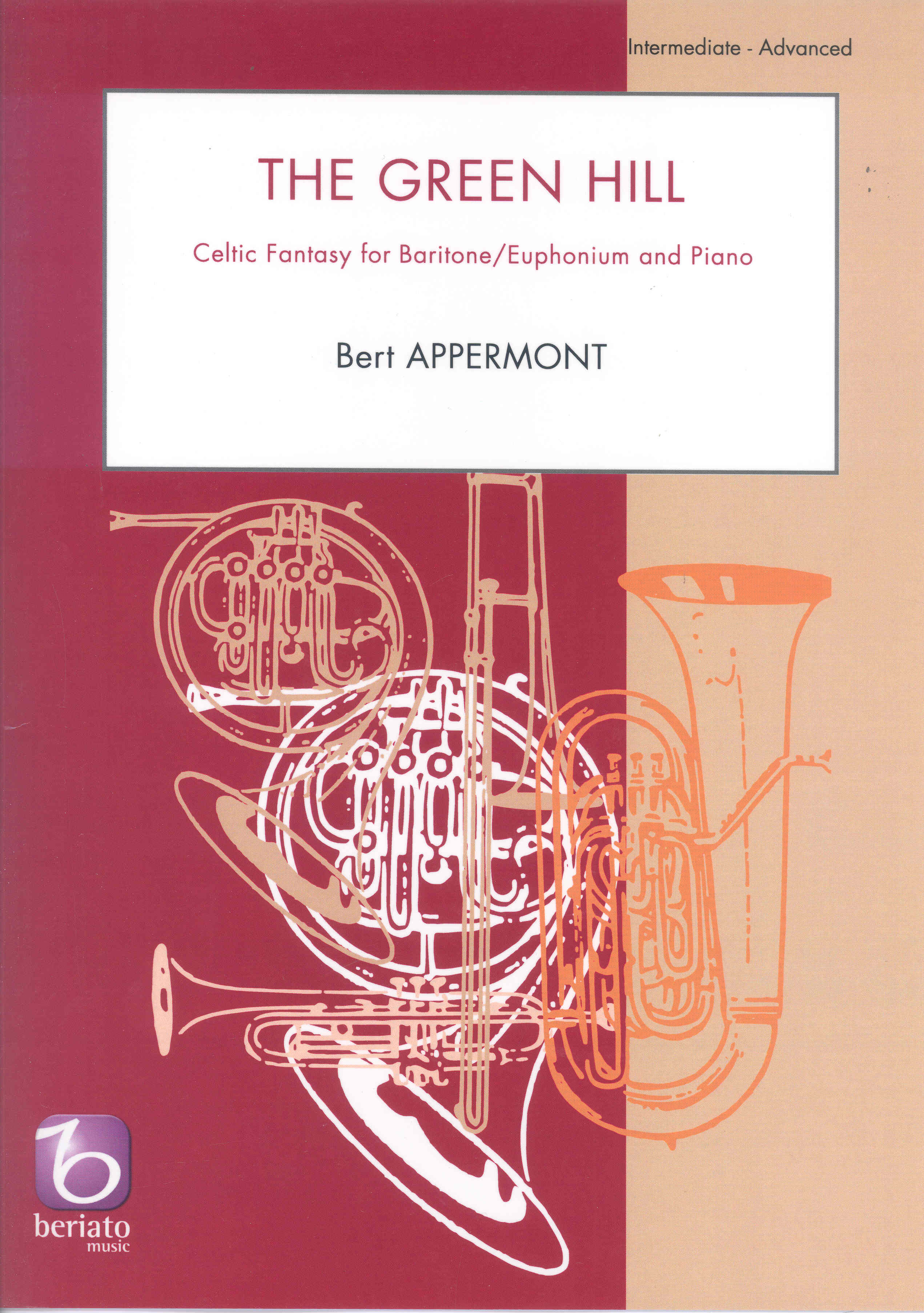 Appermont The Green Hill Euphonium Tc/bc & Piano Sheet Music Songbook
