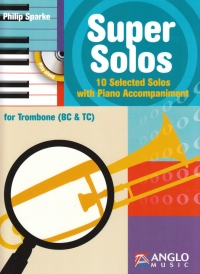 Super Solos Trombone Bass & Treble Sparke + Cd Sheet Music Songbook