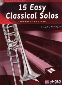 15 Easy Classical Solos Trombone Sparke + Cd Sheet Music Songbook