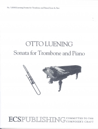 Luening Sonata For Trombone & Piano Sheet Music Songbook
