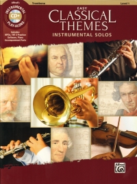 Easy Classical Themes Instrumental Solos Trombone Sheet Music Songbook