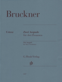 Bruckner Two Aequali For 3 Trombones Sheet Music Songbook