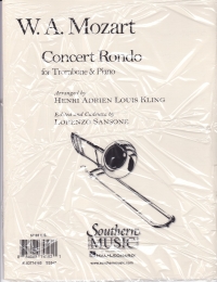 Mozart Concert Rondo K371 Trombone & Piano Sheet Music Songbook