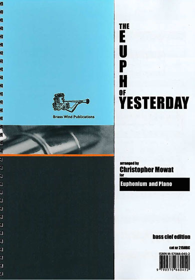 Euph Of Yesterday Mowat Euphonium Bc & Piano Sheet Music Songbook