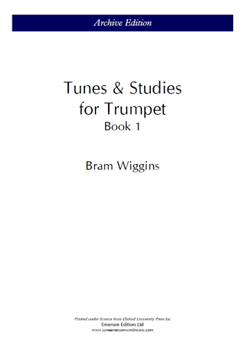 Tunes & Studies For The Trumpet First Bk 1 Wiggins Sheet Music Songbook
