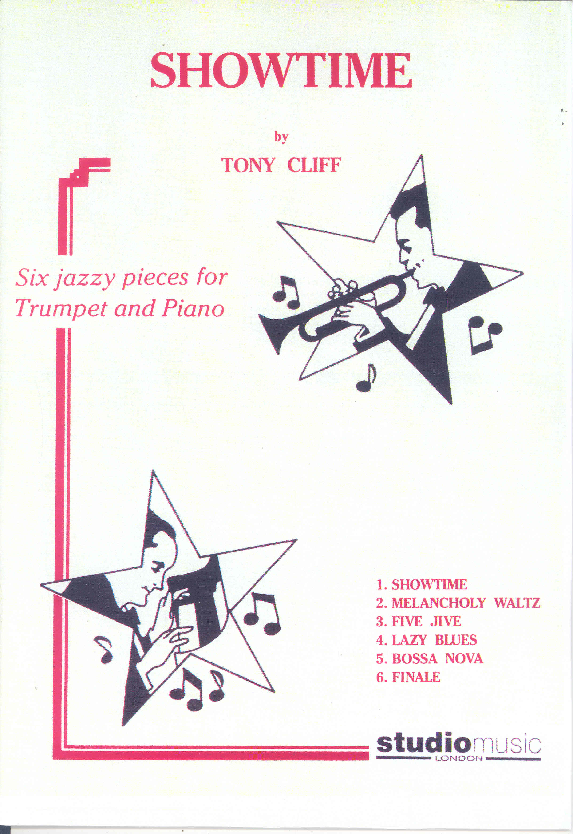 Cliff Showtime 6 Jazzy Pieces Trumpet Sheet Music Songbook
