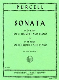 Purcell Sonata D Major Trumpet Sheet Music Songbook