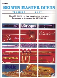 Belwin Master Duets Trumpet Easy Vol 1 Snell Sheet Music Songbook