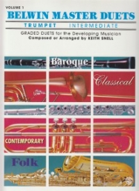 Belwin Master Duets Trumpet Intermediate Vol 1 Sheet Music Songbook
