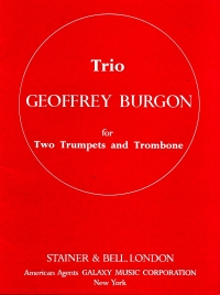 Burgon Trio 2 Trumpets & Trombone Sheet Music Songbook