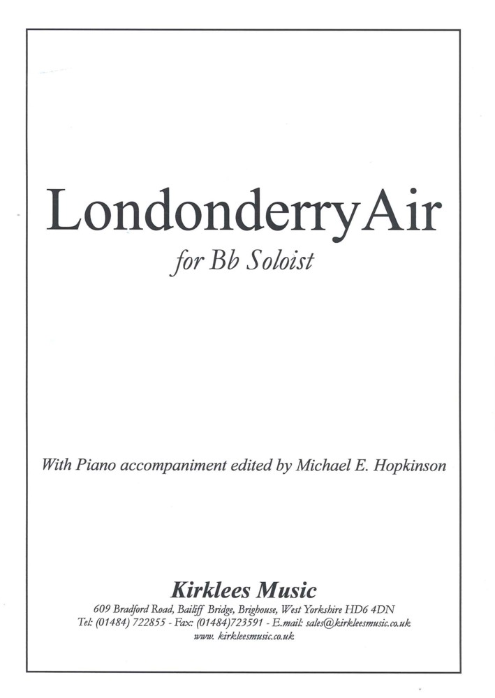 Londonderry Air Solo Cornet & Piano Sheet Music Songbook