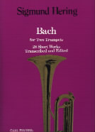 Bach For Two Trumpets (28 Duos) Hering Sheet Music Songbook