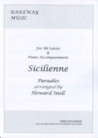 Paradis Sicilienne Cornet/bar/euph & Piano Snell Sheet Music Songbook