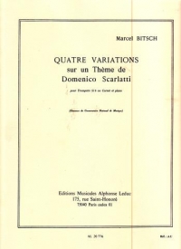 Bitsch 4 Variations On A Theme Of Scarlatti (bb) Sheet Music Songbook
