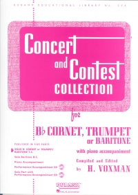 Concert & Contest Collection Cornet/tpt/bari Part Sheet Music Songbook