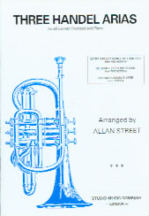 Handel 3 Arias Arr Street Trumpet Sheet Music Songbook