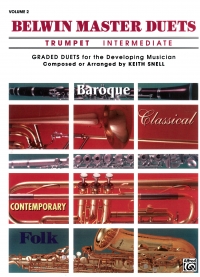 Belwin Master Duets Trumpet Intermediate Vol 2 Sheet Music Songbook