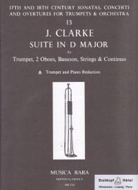 Clarke Suite Dmaj Trumpet & Piano Sheet Music Songbook