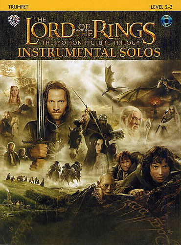 Lord Of The Rings Trilogy Solos Trumpet Book & Cd Sheet Music Songbook