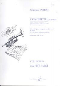 Tartini Concerto D Trumpet & Piano Sheet Music Songbook
