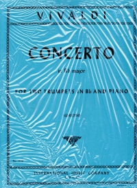 Vivaldi Concerto In Bb 2 Trumpet & Piano Sheet Music Songbook