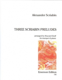Scriabin 3 Preludes Snell Trumpet & Piano Sheet Music Songbook