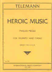 Telemann Heroic Music (paetzold) Trumpet & Piano Sheet Music Songbook