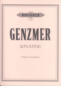 Genzmer Sonatine Trumpet & Piano Sheet Music Songbook