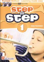 Step By Step 1 Trumpet Method Book Cds & Dvd Sheet Music Songbook
