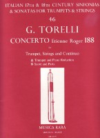 Torelli Concerto D Etienne Roger 188 Trumpet Sheet Music Songbook