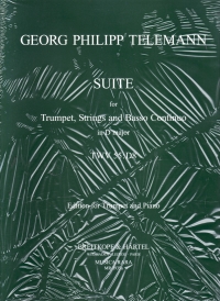 Telemann Suite D No 1 Trumpet & Piano Sheet Music Songbook