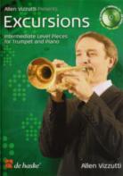 Vizzutti Excursions Intermediate Trumpet Book & Cd Sheet Music Songbook