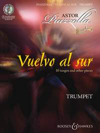 Piazzolla Vuelvo Al Sur Trumpet Book & Cd Sheet Music Songbook