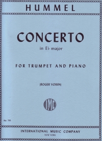Hummel Concerto Eb Trumpet (bb) & Piano Sheet Music Songbook