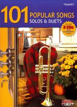 101 Popular Songs Solos & Duets Trumpet Book & Cds Sheet Music Songbook