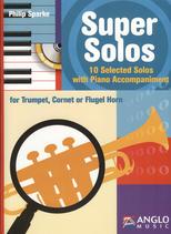 Super Solos Trumpet Sparke + Piano Accomps Cd Sheet Music Songbook