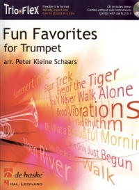 Fun Favorites Trumpet Schaars Trio Flex Book & Cd Sheet Music Songbook